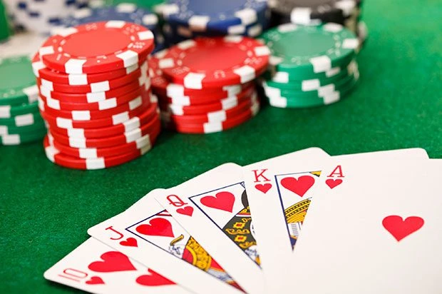 poker cards and chips